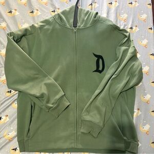 Disney Parks DISNEYLAND LARGE GREEN Zip Up Hoodie